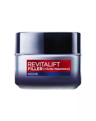 L'Oréal Paris Revitalift Filler Crema de Noche Revitalizante, Antiarrugas y Volumen, Anti-edad, Con Ácido Hialurónico, 50 ml por 7.14€