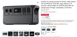 Estación de energía portátil DJI Power 1000, batería LFP (LiFePO4) por 649€