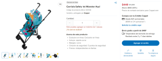 Carriola Safety 1st Monster por $449 en Coppel