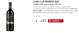 6 Botellas de Cune Club Reserva 2020 por 35€
