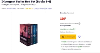 Divergent Series Box Set (Books 1-4) voor €19,11 bij Bol.com