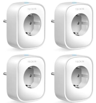 Pack de 4 teckin-enchufe inteligente SP22 con WIFI, por 19,07€