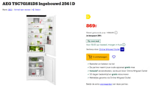 AEG 7000 series TSC7G181DS koelkast voor €869 bij Bol