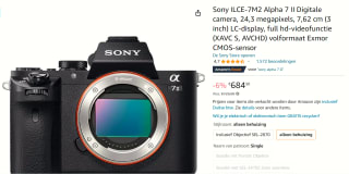 Sony ILCE-7M2 Alpha 7 II Digitale camera voor €684,30 bij Amazon