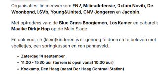 Gratis tickets voor het Festival voor Gelijkheid!