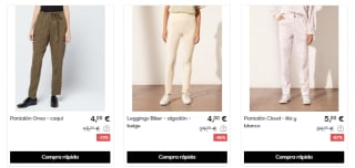 Oferta hasta 90% marca ropa ETAM desde solo 1€