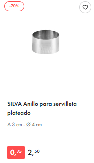 Recopilación productos al 70% tienda CASA (desde 0,75€)