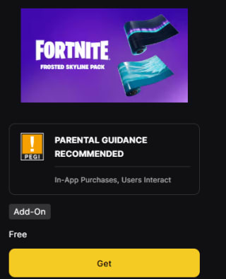 Gratis Frosted Skyline Pack via Epic Games