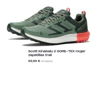 Zapatillas de trail running de mujer KINABALU 2 Gore-Tex Scott por 69.9€