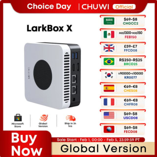 CHUWI-Mini PC LarkBox X Intel N100 gráficos UHD para procesadores Intel de 12ª generación 12GB 512GB por 119€
