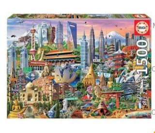 Puzzle Educa Símbolos de Asia 1500 piezas por 9,50€.