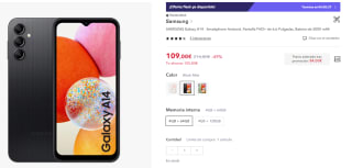 Samsung Galaxy A14 de 4GB/64GB por 84€