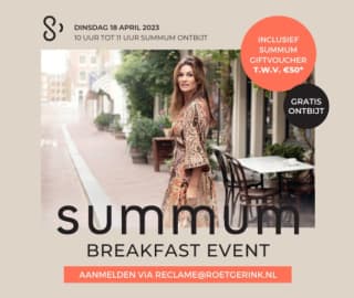 Gratis Summum ontbijt bij Brasserie R-1854 + voucher t.w.v. €50 bij Roetgerink in Enter op 18 april