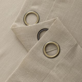 VOILYBIRD linnen Gordijn met lussen, set van 2 voor €6,24 bij Amazon