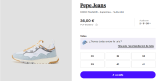 Zapatillas de Mujer Pepe Jeans KOKO PALMER por 36€