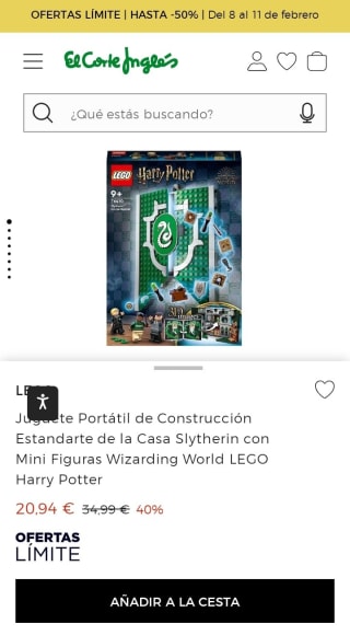 LEGO 76383 Harry Potter TM Momento Hogwarts™: Clase de Pociones por 20,94€.