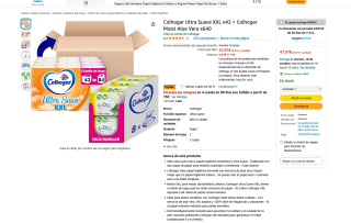 Colhogar Ultra Suave XXL x42 + Colhogar Moist Aloe Vera x640 por solo 28,78€