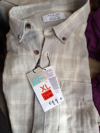 Camisa de hombre tipo casual por 3€ en Primark