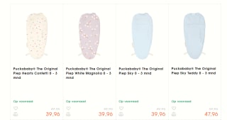 20% korting op alles van Aerosleep en Puckababy bij Puckababy