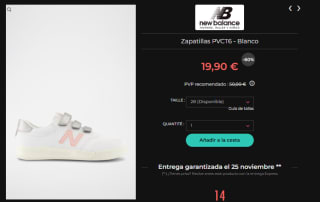 Recopilación zapatillas New Balance desde solo 13,90€