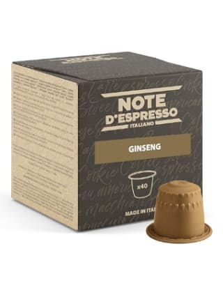 40 capsulas de Note d'Espresso - Ginseng - Cápsulas compatibles con Cafeteras NESPRESSO por 4.5€