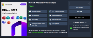Microsoft Office 2024 Profesional Plus por $71 en WinCDKey con cupón