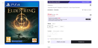 Juego PS4 The Elden Ring por 33.99€ (Cuenta Nueva 23.99€)