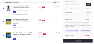 Pack de Finish Powerball Quantum 240 pastillas + 2 ambientadores + Abrillantador por 34,99€