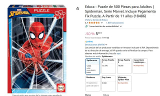 Puzle Marvel spidermande 500 piezas por sólo 5€