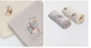 Pack de 2 muselinas 'Dumbo' de 'Disney' por 2€