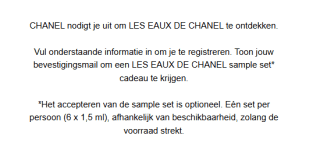 Gratis Les Eaux De Chanel Sample Set (6x 1,5 ml) aanvragen