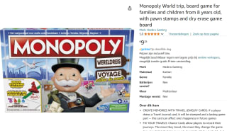 Monopoly Wereldreis - Bordspel voor €9,28 bij Amazon
