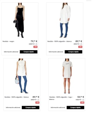 Recopilacion de Vestidos DIESEL con Hasta 70% de Descuento en Privalia