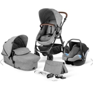 Kinderkraft Kinderwagen 3-in-1 Moov Grey Melange @ Pinkorblue