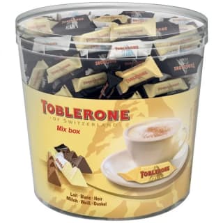 Surtido Mini Toblerone 113 unidades de 8g por 14,59€