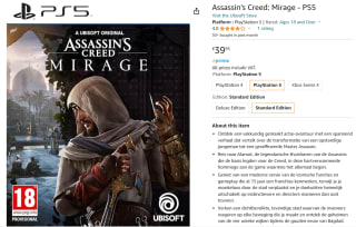 Assassin's Creed Mirage | Xbox Series X voor €39,95 bij Amazon