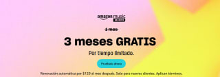 3 meses gratis en Amazon Music