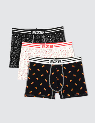 Lot de 3 boxers food - Multicolore à 11,50€
