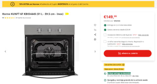 15% EXTRA descuento en Worten preciazos hornos por 110€