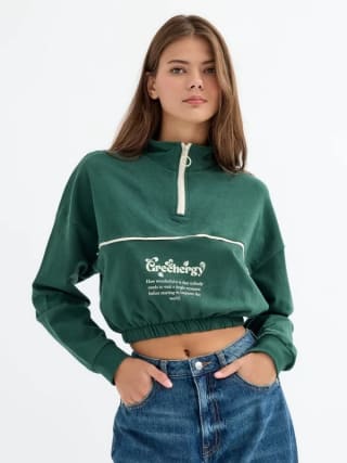 Sudadera Crop para Mujer Greenergy por 11.99€