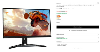 Monitor Gaming 27" Lenovo Legion R27qe, 180Hz, QHD, AMD FreeSync por 159,99€