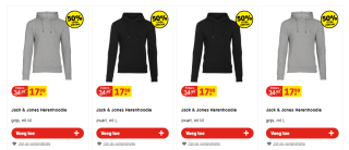 Jack & Jones Herenhoodie voor €8,99 bij Kruidvat