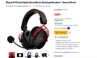 HyperX Cloud Alpha Wireless Gaming Headset voor €119,95 bij Bol.