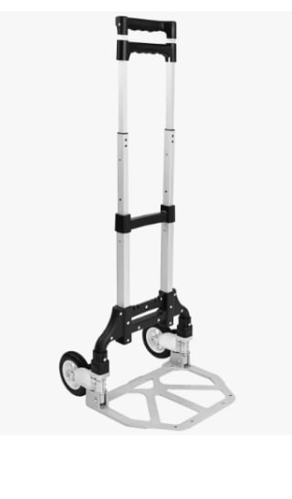 Carretilla de Mano Portátil Plegable Carro Ligero Aluminio por 23.24€ (Cuenta Nueva 13.94€)