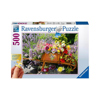 Puzle de 500 piezas marca Ravensburger composición floral por 2,99€