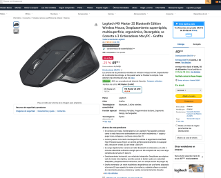 Logitech MX Master 2S Bluetooth Edition Wireless Mouse Desplazamiento superrápido multisuperf por solo 49,99€
