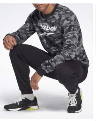 Sudadera de Hombre Reebok Identity Camo con cuello redondo por 22€