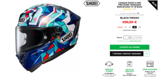 Casque Moto Shoei X-SPR Pro Marc Marquez Barcelona TC-10 Bleu à 599€