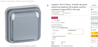 Enchufe de pared Legrand 191512 por 4.59€