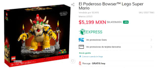 Kit Lego de Bowser Super Mario a $5,199 en Sears